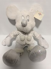 NWT RARE Disney Store Exclusive Snowflake Pals Plush White Mickey Mouse BIG 24"