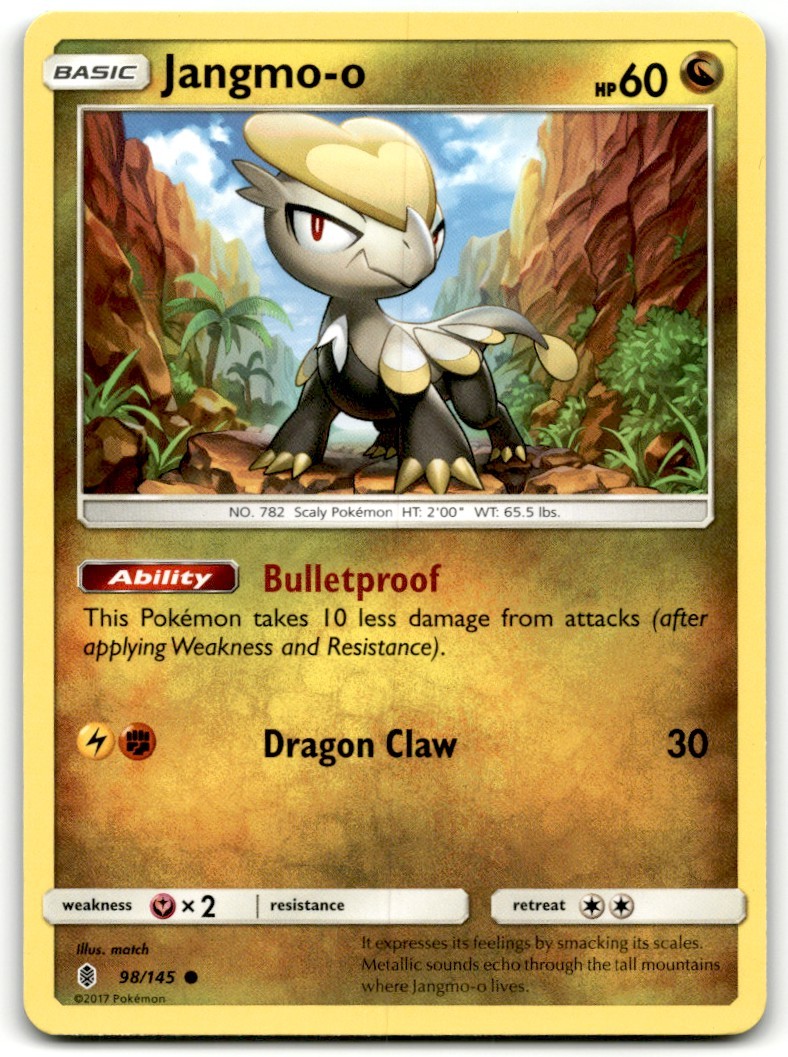 2017 Sun & Moon - Guardians Rising Pokemon TCG Card #98 Jangmo-o