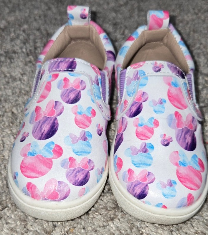 Minnie Mouse Monkey Feet Toddler Shoes 12-24M Slip Ons