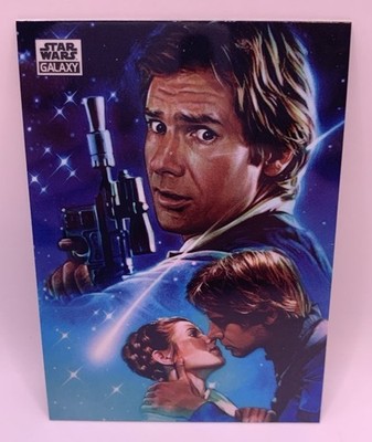 Topps Star Wars Galaxy New Visions Insert #8 Han Solo Leia 2025