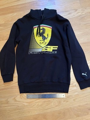 Puma Scuderia Ferrari Mens Hoodie Size S Navy Blue Fleece Pullover F1 Racing