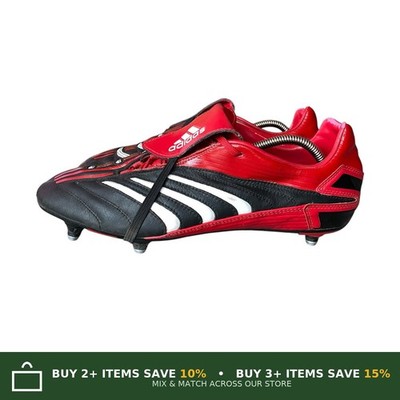 Adidas Predator Absolado TRX SG 2007 Fußballschuhe Schwarz Rot Herren UK12 EU47 1/3