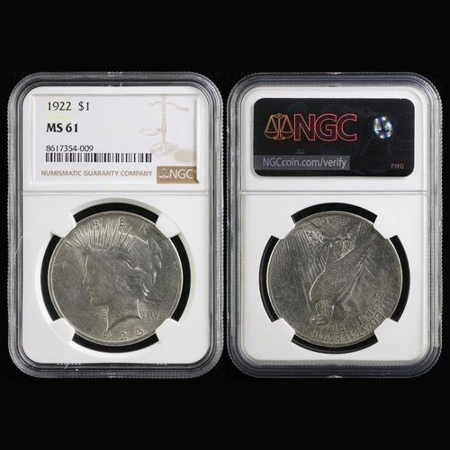 1922 United States $1 Peace Silver NGC MS 61