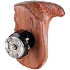 CAMVATE Right Side Wooden Handle Grip with M6 ARRI Rosette Mount, Bubinga