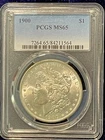 1900 MORGAN SILVER DOLLAR $1 PCGS MS65 * Brilliant Luster in High Grade