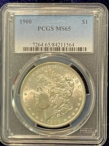 1900 MORGAN SILVER DOLLAR $1 PCGS MS65 * Brilliant Luster in High Grade