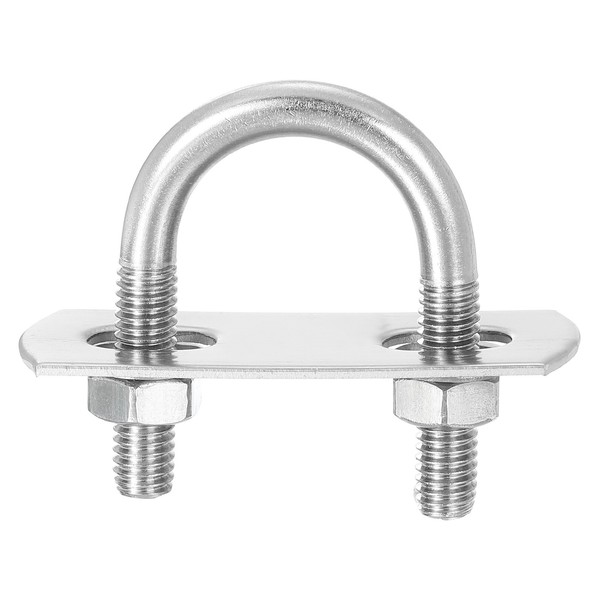 "Runde U-BüGel, 8 Sets 20Mm(0.79\") Innere Breite 39Mm LäNge M6 304 Edelstahl"-image
