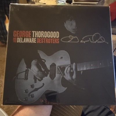 George Thorogood & The Delaware Destroyers Signed Record w/ Signed Photo