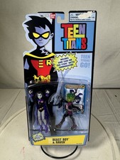 Bandai Teen Titans Raven & Beast Boy 2 Pack Blue Card Label 2005 NEW & RARE