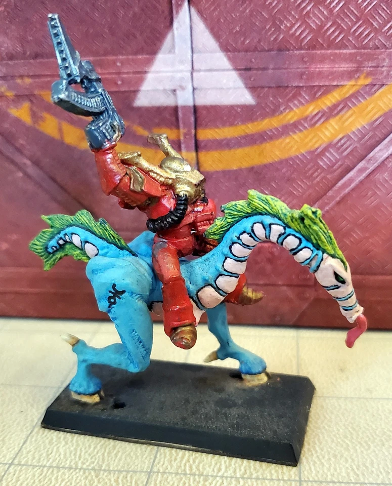 Warhammer 40k Chaos Renegade Rider 1 on Steed of Slaanesh Rogue Trader Metal - Image 2 of 4