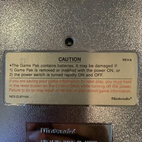 Zelda II The Adventure of Link Nintendo NES Cartucho Dorado