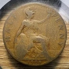 Photo of a 1908 Edward VII Half Penny from an eBay listing that sold on May 24, 2026