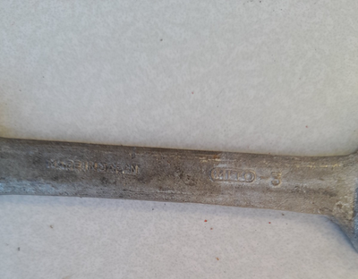 Rare Vintage Kawasaki Japan 19mm x 22mm Double Open End Wrench