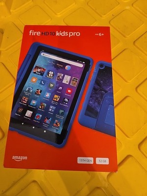 New WiFi Only Amazon fire hd 10 kids pro 32GB BLUE  