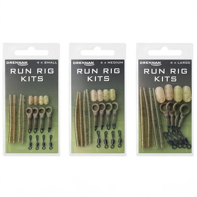 Drennan Run Rig Kits 4Stk. Feeder Freilauf-Montagen-Set Barbe Döbel Schleie 
