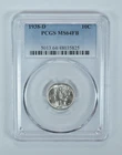 1938-D Mercury Dime MS64 FB PCGS Blue Label