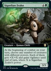 Sigardian Zealot (Extended Art) #67 - Commander: Innistrad: Midnight Hunt