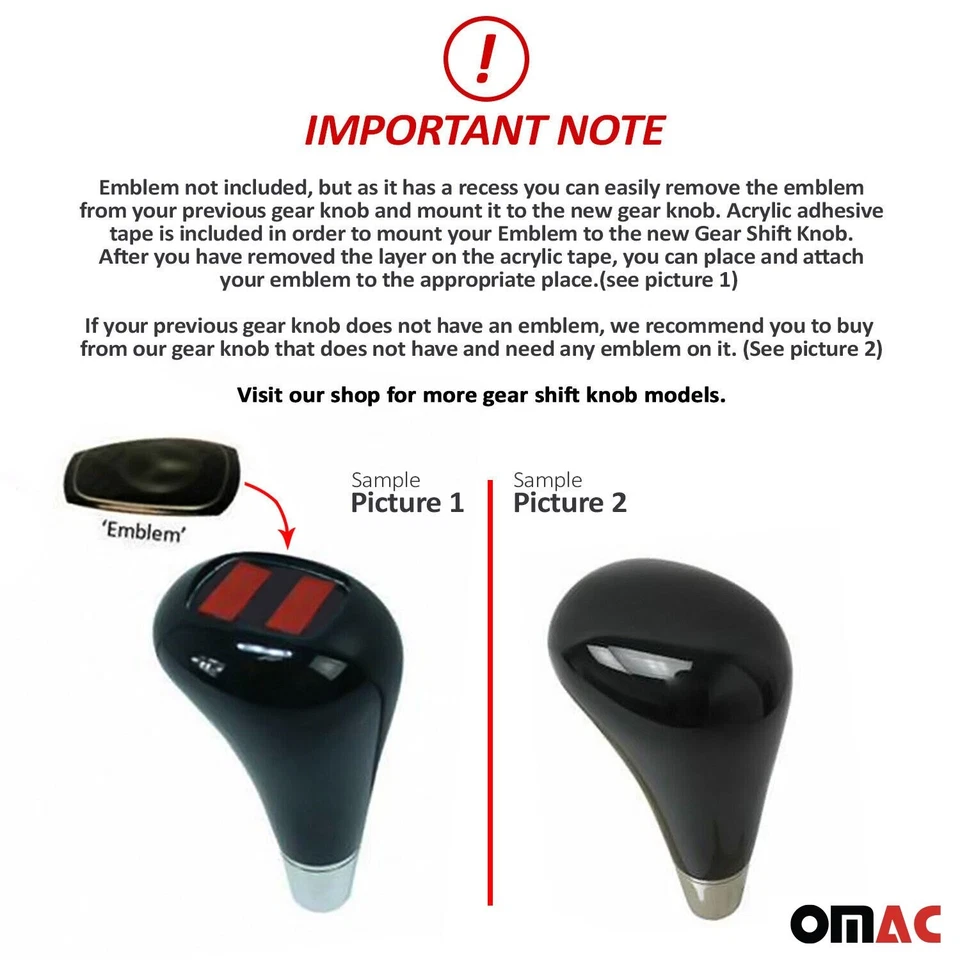 For Mercedes-Benz E63 AMG 07-09 OMAC Wood Gear Shift Knob Shifter Handle Foto 2 de 4