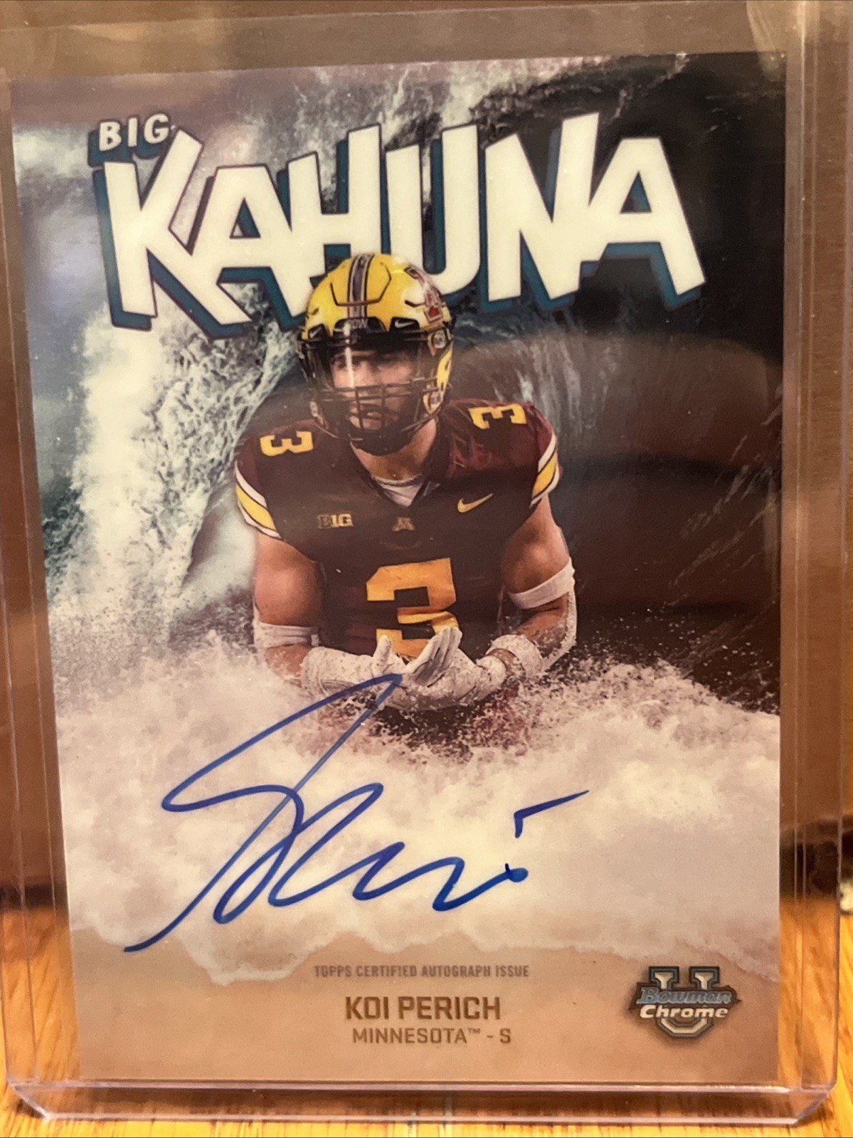 2025 Bowman Chrome U Big Kahuna Koi Perich Auto Case Hit on card signature SSP!