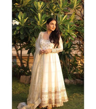 GOWN SALWAR KAMEEZ PAKISTANI INDIAN WEDDING PARTY WEAR DRESS BOLLYWOOD SUIT NEW