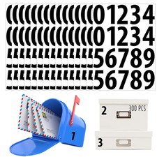 300 PCS Number Stickers, 2  Waterproof Vinyl Number Stickers Consecutive N