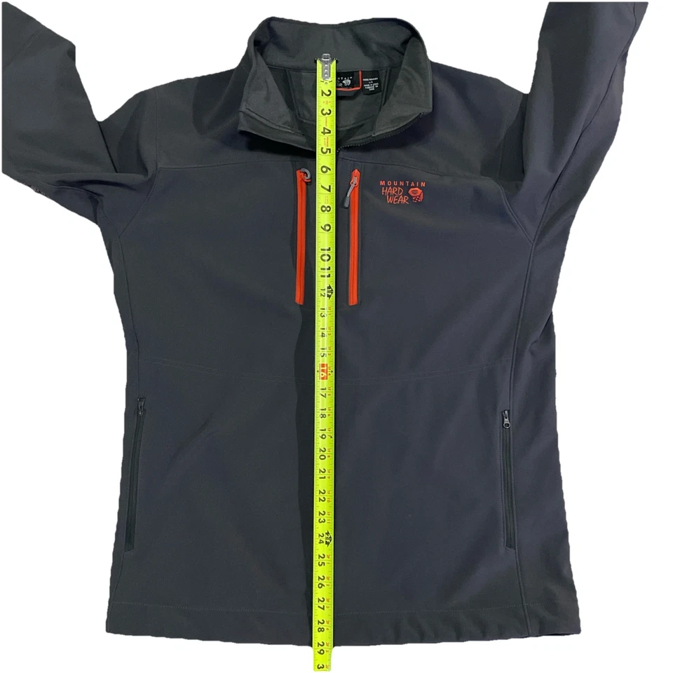 Mountain Hardwear Men’s Grey Orange Soft Shell Long Sleeve Hueco Jacket Large - Image 3 of 4