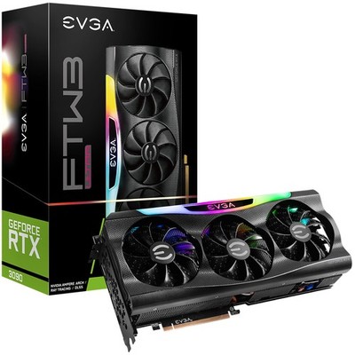 EVGA RTX 3090 FTW3 Ultra Gaming  24GB Graphics Card ARGB LED 24G-P5-3987-KR