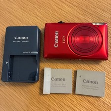 Canon IXY 410F Red 12.1 MP PowerShot ELPH 300 HS IXUS 220 HS w/ Battery, Charger