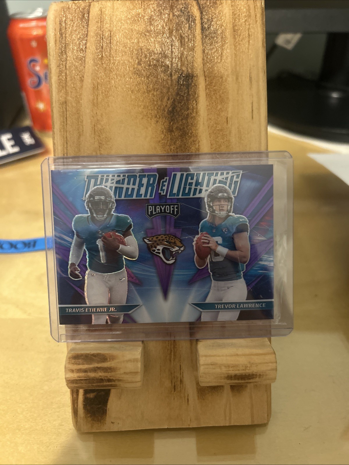 2021 Panini Playoff - Thunder and Lightning Trevor Lawrence, Travis Etienne
