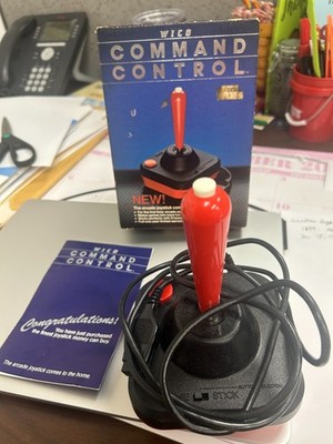 VINTAGE WICO COMMAND CONTROL JOYSTICK 15-9714 IN ORIGINAL BOX + MANUAL Mint