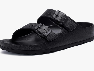 KIDMI Women's EVA Slide Sandals Arch Support Adjustable Buckle Beach Sz 8 EU 39