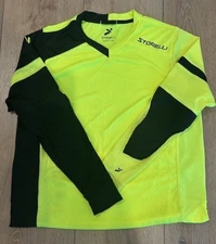 Storelli ExoShield Gladiator Soccer Goalkeeper Jersey Men M Hi-Vis Yellow