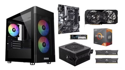 Gaming PC - Ryzen 5 5500 | RX 6600 8GB | 16GB RAM | 1TB NVMe | 1080p Ready!