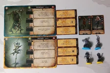 Village Attacks Board Game Rage & Averice Expansion Pack Loose Figures w/ Cards