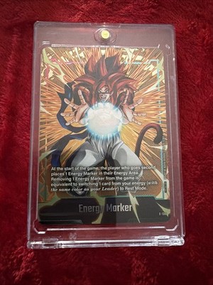 Bandai Dragon Ball Super Card Game SSJ4 Gogeta Energy Marker Foil Card E-130