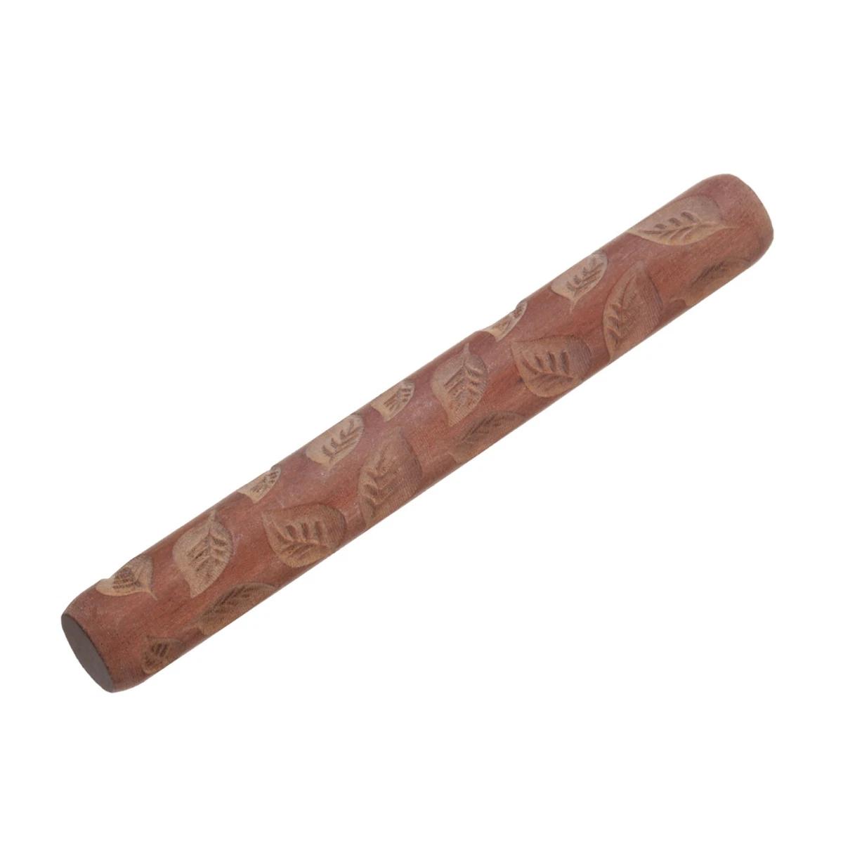 Rodillo de arcilla de madera 12 cm herramientas de cerámica de madera hojas rodillos de textura
