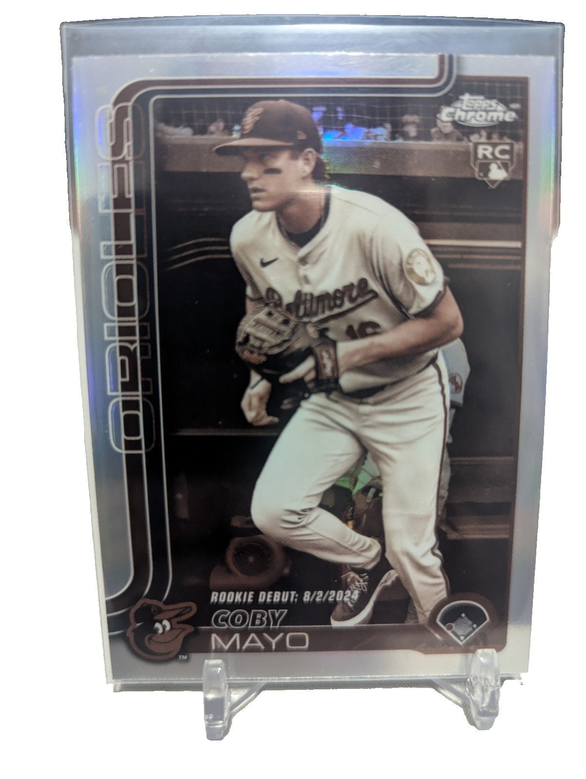 2025 Topps Chrome Update - Rookie Debut Coby Mayo #USC94 Sepia Refractor (RC)