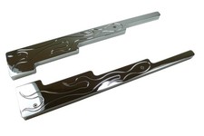 Chevy Ford Gm Hot Rod Flamed Aluminum Spark Plug Wire Loom Divider Separator
