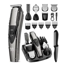 Cordless Grooming Kit ，Beard Trimmer，Hair Clippers，Waterproof Electric Razor