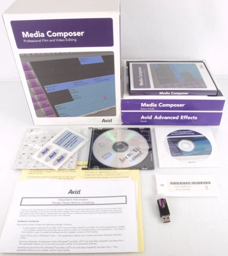 Avid Media Composer 2008 USB Dongle Books Film Video Editing Software