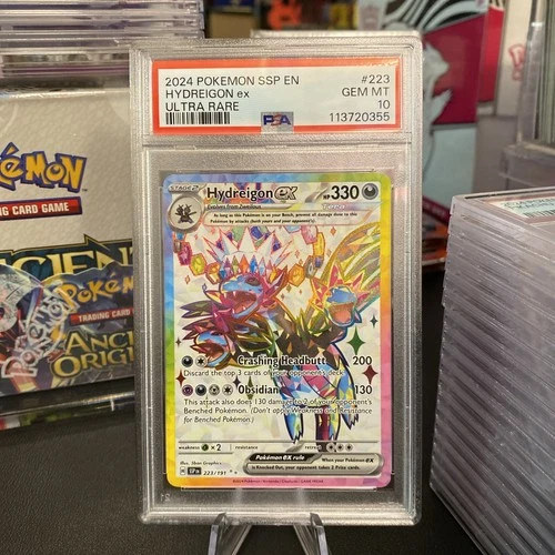 [PSA 10] Hydreigon ex 223/191 - Surging Sparks SSP Ultra Rare Full Art POKEMON