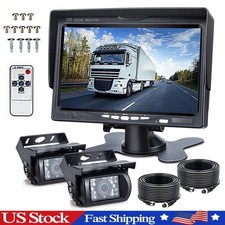 7in Backup Camera and Monitor Kit System Back Parking Night Vision For Truck RV