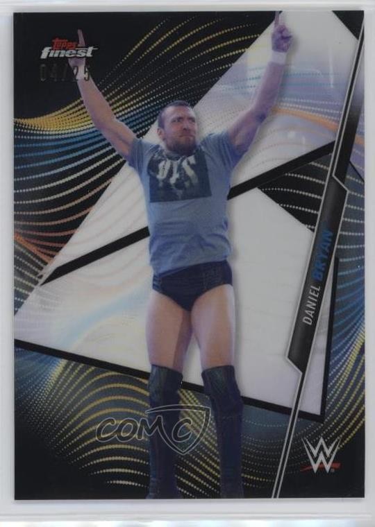 2020 Topps Finest WWE Black Refractor 4/25 Daniel Bryan #42 1fo3