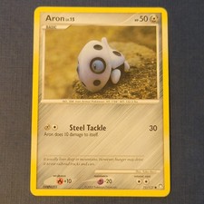 Pokémon Aron 71/123 Mysterious Treasures Regular Moderately Played *FREE SHIP*