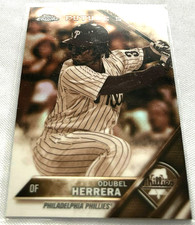 2016 Topps Chrome Baseball Odubel Herrera Philadelphia Phillies Sepia Refractor