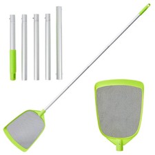 Pool Leaf Skimmer, 72 Inches Long Handle Net,...