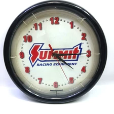 Summit Racing Equipment Genuine Neon Clock * READ Description
