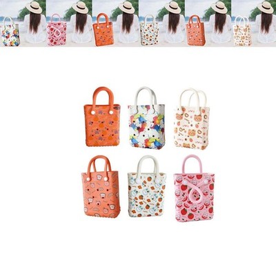Kleine Strandtasche praktisch Sommer mit Drainagelöchern für Sport Reisemarkt