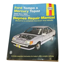 Haynes 1984-1994 Ford Tempo Mercury Topaz Automotive Repair Manual Book 36078