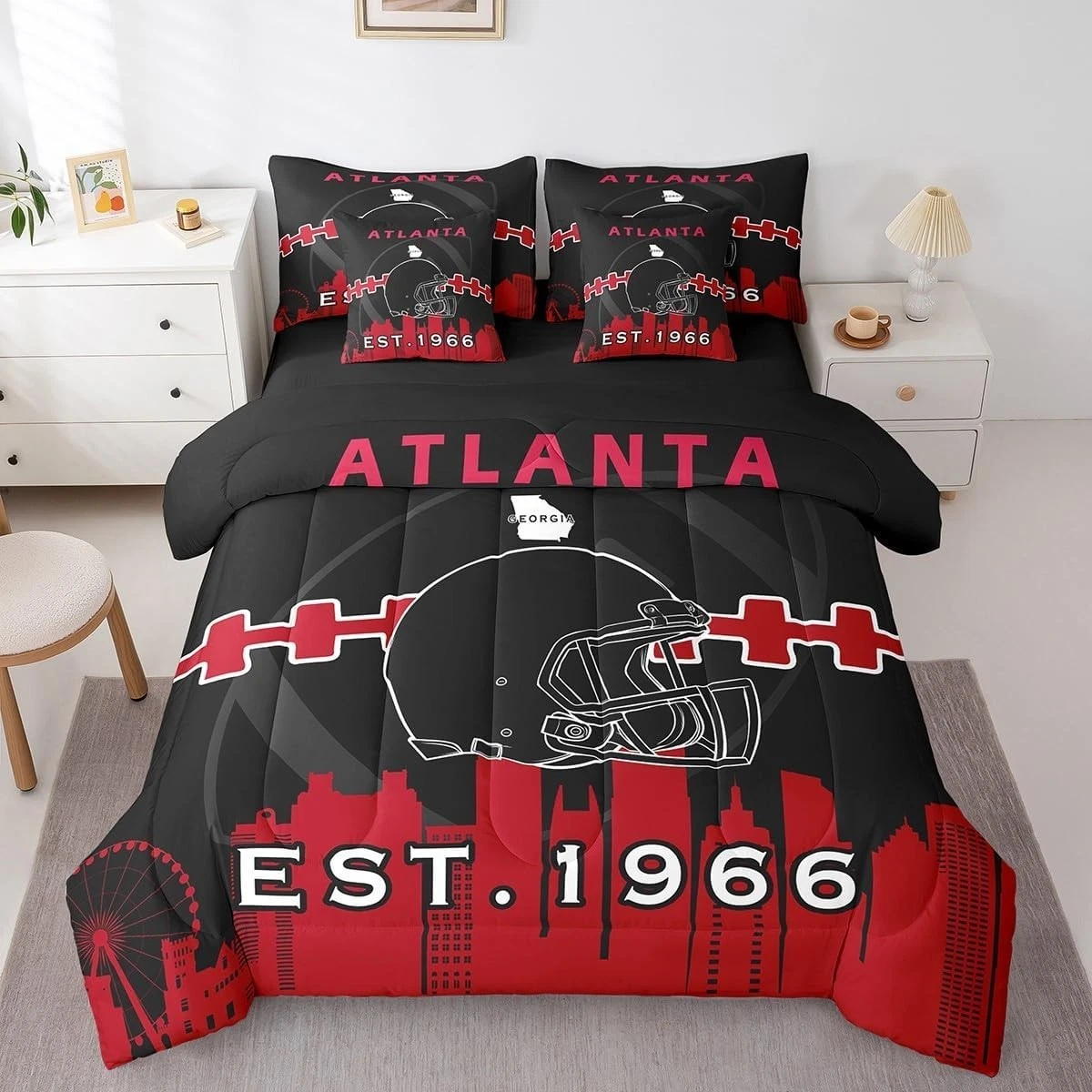 Atlanta Falcons Bedding Set Football set
